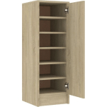 VIDAXL - ARMOIRE À CHAUSSURES CHÊNE SONOMA 32X35X92 CM AGGLOMÉRÉ