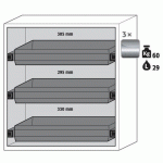 ARMOIRE SÉCURITÉ S-CLASSIC-90 S90.129.120.WDAS GRIS CLAIR