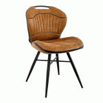 CHAISE INTERIEURE - METAL - LUXOR COGNAC - SPLASH