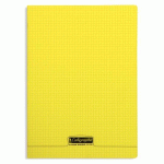 LOT DE 10 - CAHIER PIQUÉ 8000 POLYPRO A4 96 PAGES PETITS CARREAUX 90 G - JAUNE