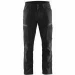 PANTALON DE TRAVAIL SERVICES STRETCH NOIR/GRIS FONCÉ TAILLE 42 - BLAKLADER