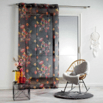 RIDEAU VOILAGE IMPRIMÉ BOTANIA 140X240CM MULTICOLORE