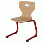 CHAISE MALIBU AST - T3 - COQUE HÊTRE / ALU ROUGE 3020 - MANUTAN EXPERT