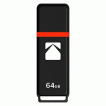 KODAK CLÉ USB CLASSIC K103 64 GO USB 2.0 (USB-A) NOIR/ROUGE