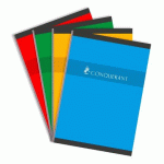 LOT DE 5 - CAHIER BROCHÉ CONQUÉRANT A4 - 21 X 29,7 CM PETITS CARREAUX 192 PAGES