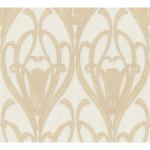 PAPIER PEINT 380911 MATA HARI LIVINGWALLS - OR, BLANC