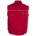 GILET CANVAS 320 ROUGE/ROUGE TAILLE XXXL - ROT