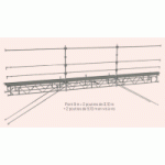 PONT COUVREUR R200 9,00 M LINÉAIRE COMPLET - ACIER