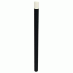POTELET URBIN PMR TÊTE BOMBÉE MÉT HTR 1.20M Ø76MM NOIR 9005 - BUTON DESIGN