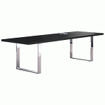 TABLE DE RÉUNION ROYAL PIEDS MÉTAL - NOIR - PIEDS MÉTAL - ARTARREDI