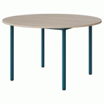 TABLE MALIBU Ø 120 T5 4P STRA ABS ACACIA/BLEU 5025