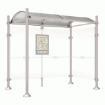 ABRI BUS PROVINCE 2.50 M 1 BARDAGE LAT. AGORA GRIS 7044 - PROCITY