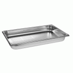 BAC GASTRONORME PERFORÉ INOX - SANS ANSE - GN 1/1 PROFONDEUR 6.5 CM