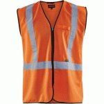 GILET DE TRAVAIL ZIPPÉ HAUTE-VISIBILITÉ ORANGE FLUO XL/XXL - BLAKLADER