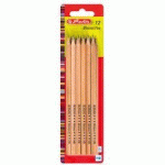 LOT DE 15 - CRAYON SKIZZO NATUR, HEXAGONAL, DEGRÉ DE DURETÉ HB
