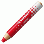 LOT DE 5 - CRAYON MARQUEUR EFFAÇABLE À SEC STABILO MARKDRY ROUGE