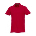 POLO MANCHES COURTES HOMME HELIOS ROUGE