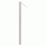 POTELET CARREFOUR Ø60 MM CHAINES 1 ANNEAU GALVA GRIS 7044 - PROCITY