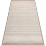 TAPIS SPRING 20411558 LIGNES, CADRE À BOUCLES - BEIGE BEIGE 80X150 CM