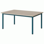 TABLE MALIBU 120X80 T2 4P STRA ABS ACACIA/BLEU 5025