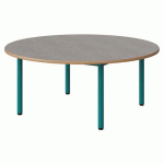 TABLE MALIBU Ø 120 T1 4P STRA ALAISÉ BÉTON F186/BLEU 5018