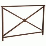 BARRIÈRE LISBONNE 1.50 M STRUCTURE ROSACE - ZINC MARRON 8017 - PROCITY