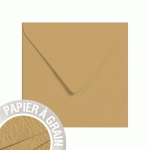 PAQUET DE 5 ENVELOPPES GRAIN DE POLLEN 140X140MM 120G/M² - BOIS - LOT DE 10