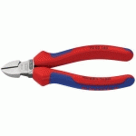 PINCE COUPANTE DE CÔTÉ 140MM - TÊTE ÉTROITE - BI-MATIÈRE - POLIE - KNIPEX