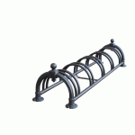 RÂTELIER VÉLOS VERSAILLES 5 PLACES NOIR - 1 NIVEAU - MANUTAN COLLECTIVITÉS