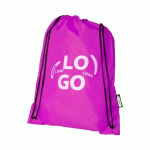 SAC À DOS SOUPLE PUBLICITAIRE 9 L ROSE - MARQUAGE 1 COULEUR