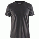 T-SHIRT COL V GRIS FONCÉ TAILLE XS - BLAKLADER