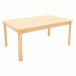 TABLE ERGO RECTANGULAIRE T3 - HÊTRE/HÊTRE - MANUTAN COLLECTIVITÉS