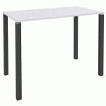 TABLE LOUNGE 4 PIEDS L120 X P80 X H105 BLANC/CARBONE