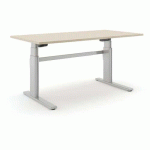 BUREAU RÉGLABLE ALUFORCE PRO 250 M - 160X80CM - CHÊNE - ACTIFORCE