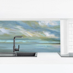 CRÉDENCE ADHÉSIVE - COASTAL SKY 3 DIMENSION HXL: 40CM X 140CM MATÉRIEL: PREMIUM