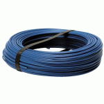 FIL RIGIDE HO7V-R - COURONNE DE 100 M - 10 MM² - BLEU BRICOZOR