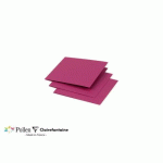 LOT DE 2 - PAQUET DE 25 CARTES PLIÉES POLLEN 110X110MM 210G/M2 - FRAMBOISE