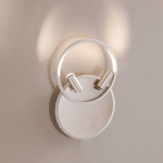 LUCANDE TIVAL PLAFONNIER LED, ROND, NICKEL