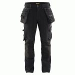 PANTALON DE TRAVAIL X1900 ARTISAN STRETCH 4D NOIR TAILLE 42C - BLAKLADER