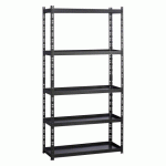 RAYONNAGE CONCEPTO H 195 CM - TABLETTES MÉTAL AVEC REBORDS