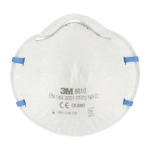 3M MASQUE ANTI POUSSIÈRE 8810 SANS SOUPAPE - FFP2 - BLANC - LOT DE 3