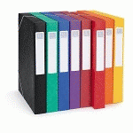 BOÎTE DE CLASSEMENT EN CARTE LUSTRÉE COULEUR 6 CM