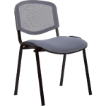 CHAISE  DE RÉUNION & VISITEUR FIRST - MAILLE FILET/TISSU -  GRIS