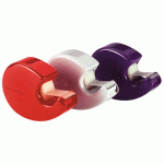 LOT DE 12 - DÉVIDOIR ADHÉSIF ESCARGOT COULEURS ASSORTIES