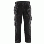 PANTALON DE TRAVAIL X1900 ARTISAN CORDURA® NYCO NOIR TAILLE 40 - BLAKLADER