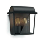 PHILIPS CONSUMER WALL SCONCE VINTAGE OUTDOOR 2X42W ATTACK E27 COLOR BLACK 915005308901 1723530PN