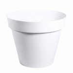 POT ROND BLANC - DIAMÈTRE 80 CM - 170 LITRES - TOSCANE 13623 EDA PLASTIQUES
