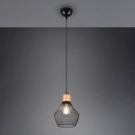 REALITY LEUCHTEN SUSPENSION VALERIA AVEC ABAT-JOUR EN TREILLIS, Ø 18 CM