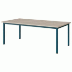 TABLE MALIBU 160X80 T3 4P STRA ABS ACACIA/BLEU 5025