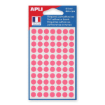 APLI PASTILLES ADHÉSIVES DE COULEUR, Ø 8 MM - POCHETTE DE 462, COLORIS ROSE